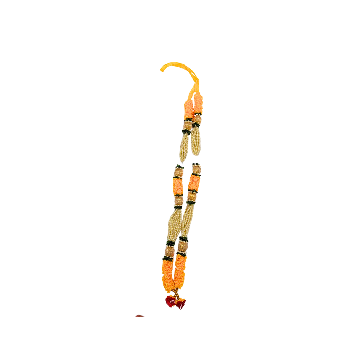 Pooja Garland for Deities – Orange & Red-Orange Variants (55 cm)