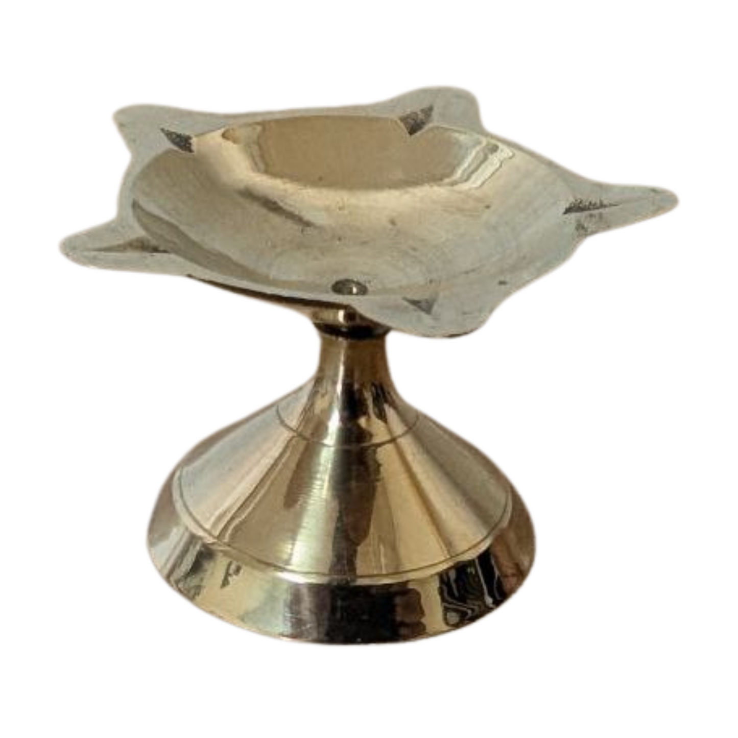 Brass Pooja Set 9 Items with Thali, Diwali & Daily Puja Rituals