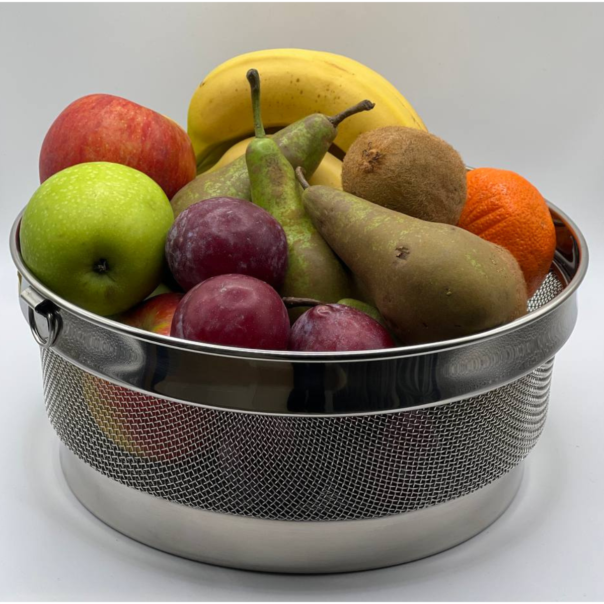 Stainless Steel Fruit Basket with Lid – 20cm, 25cm, 30cm