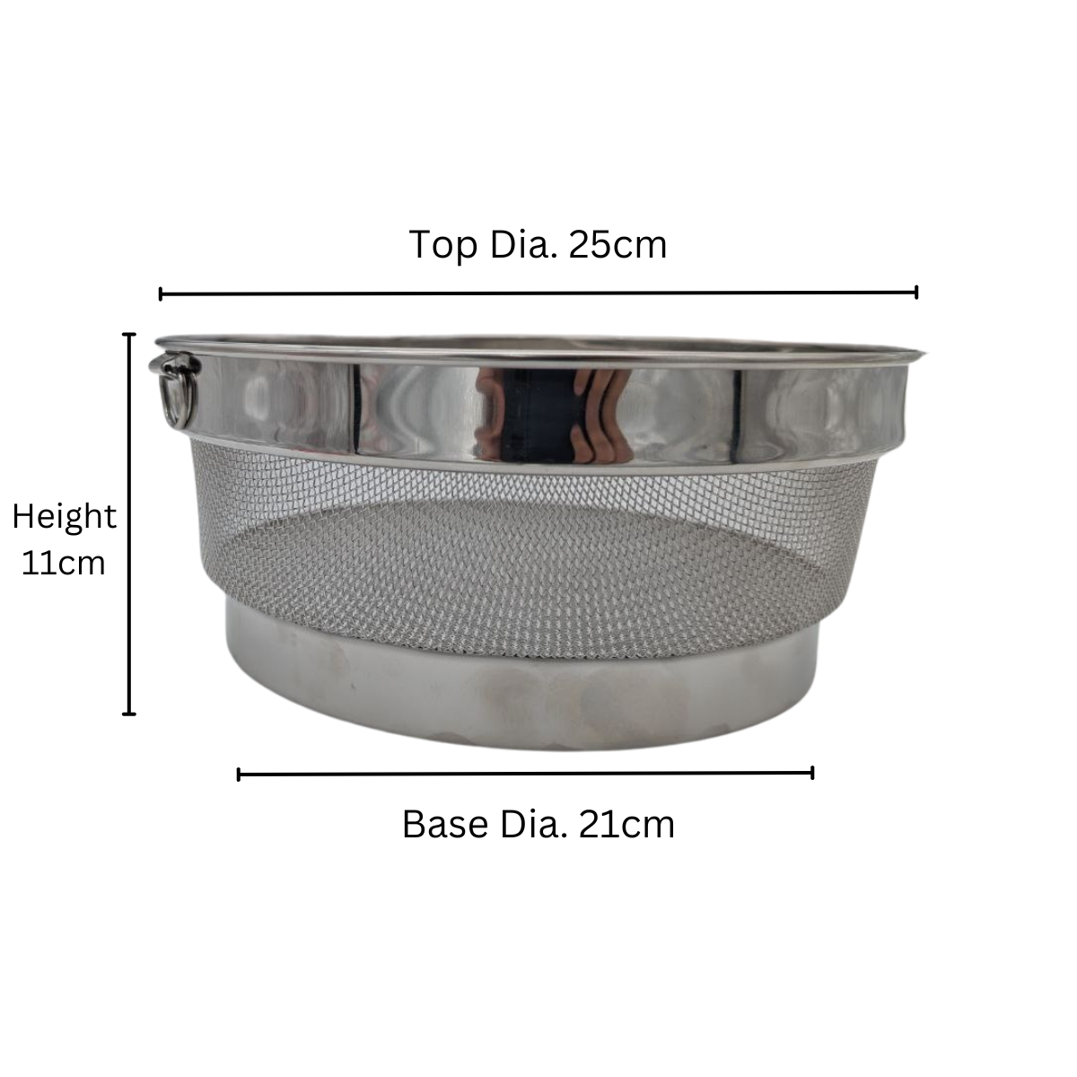 Stainless Steel Fruit Basket with Lid – 20cm, 25cm, 30cm