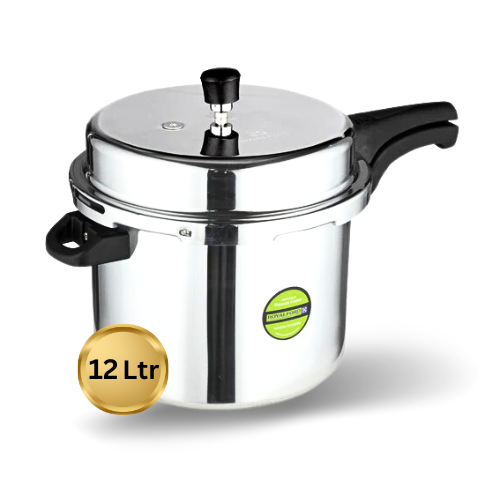 ROYALFORD LIGHTWEIGHT ALUMINIUM STOVETOP PRESSURE COOKER 12L