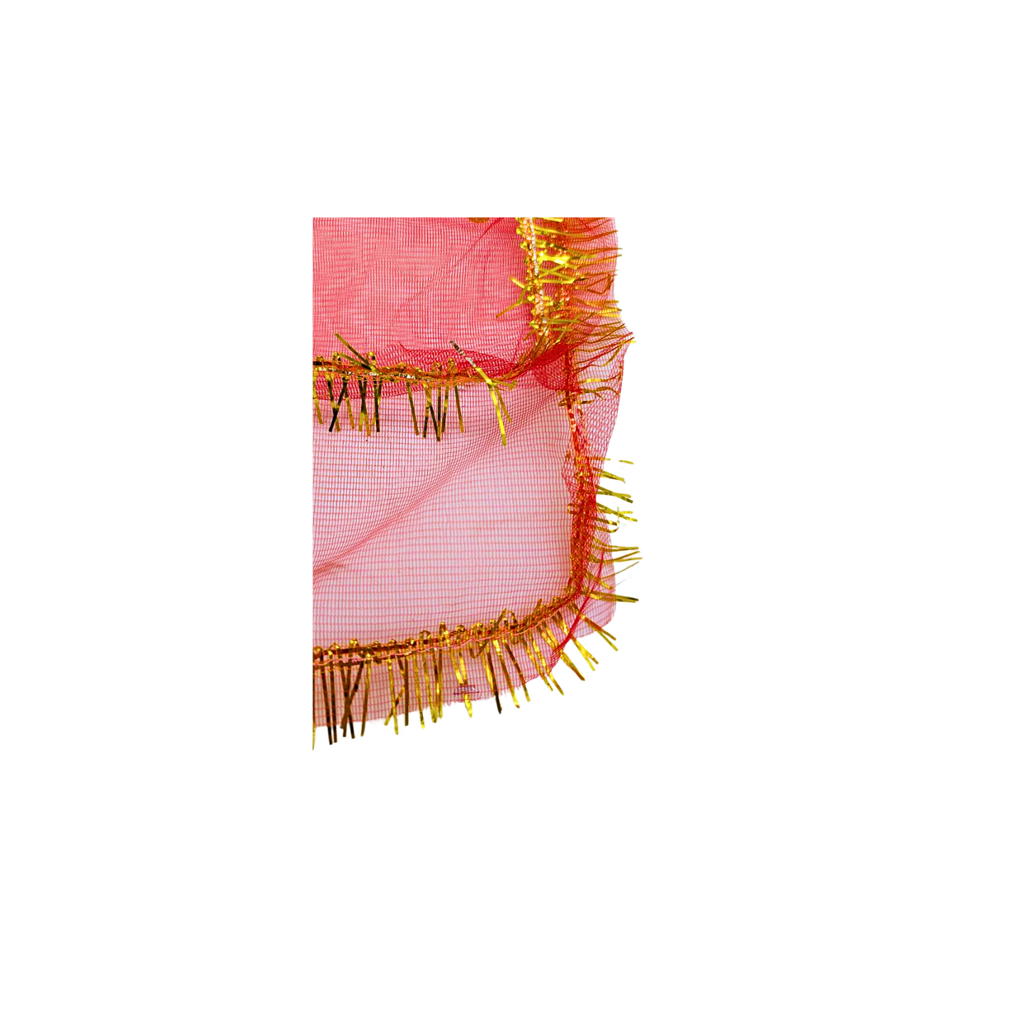 Red Mata Chunni with Golden Border – Available in 3 Sizes
