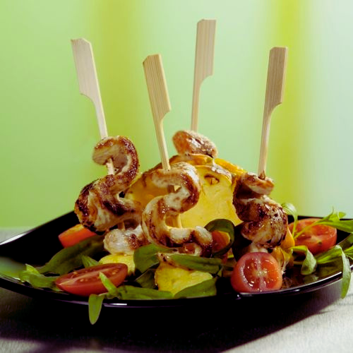 Papstar Wooden Food Skewers - 250 Pack, 15 cm