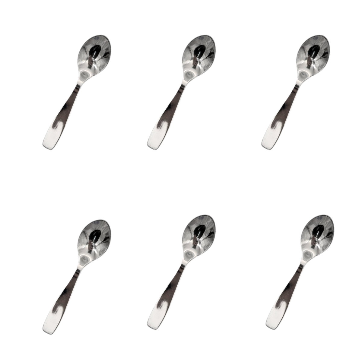 6 x Mini Stainless Steel Spoon 10cm for Masala Dabba, Condiment Boxes, Pickle
