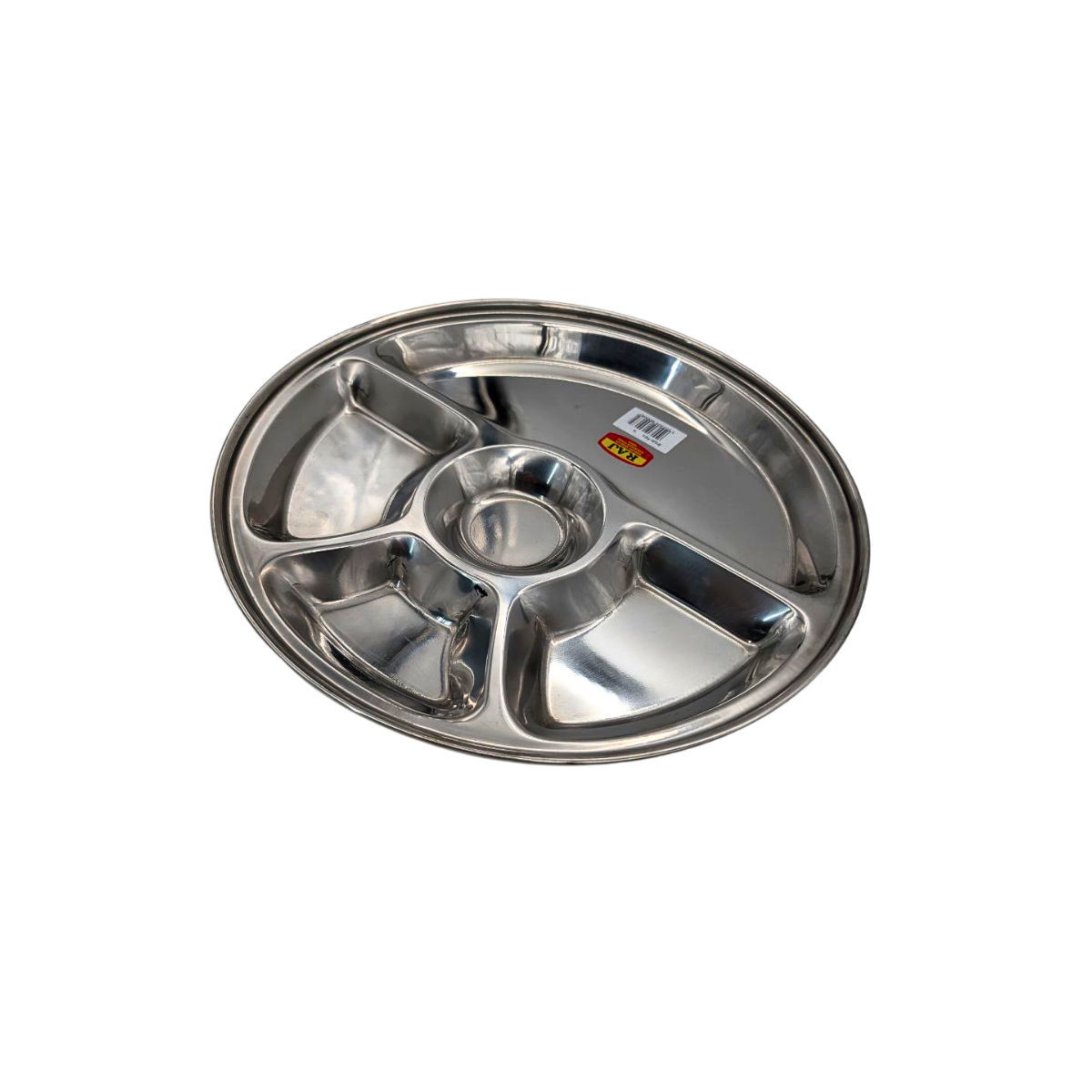 Stainless Steel Dosa Plate - Two Variations: 4-Portion Dosa Plate & 5-Portion Round Plate