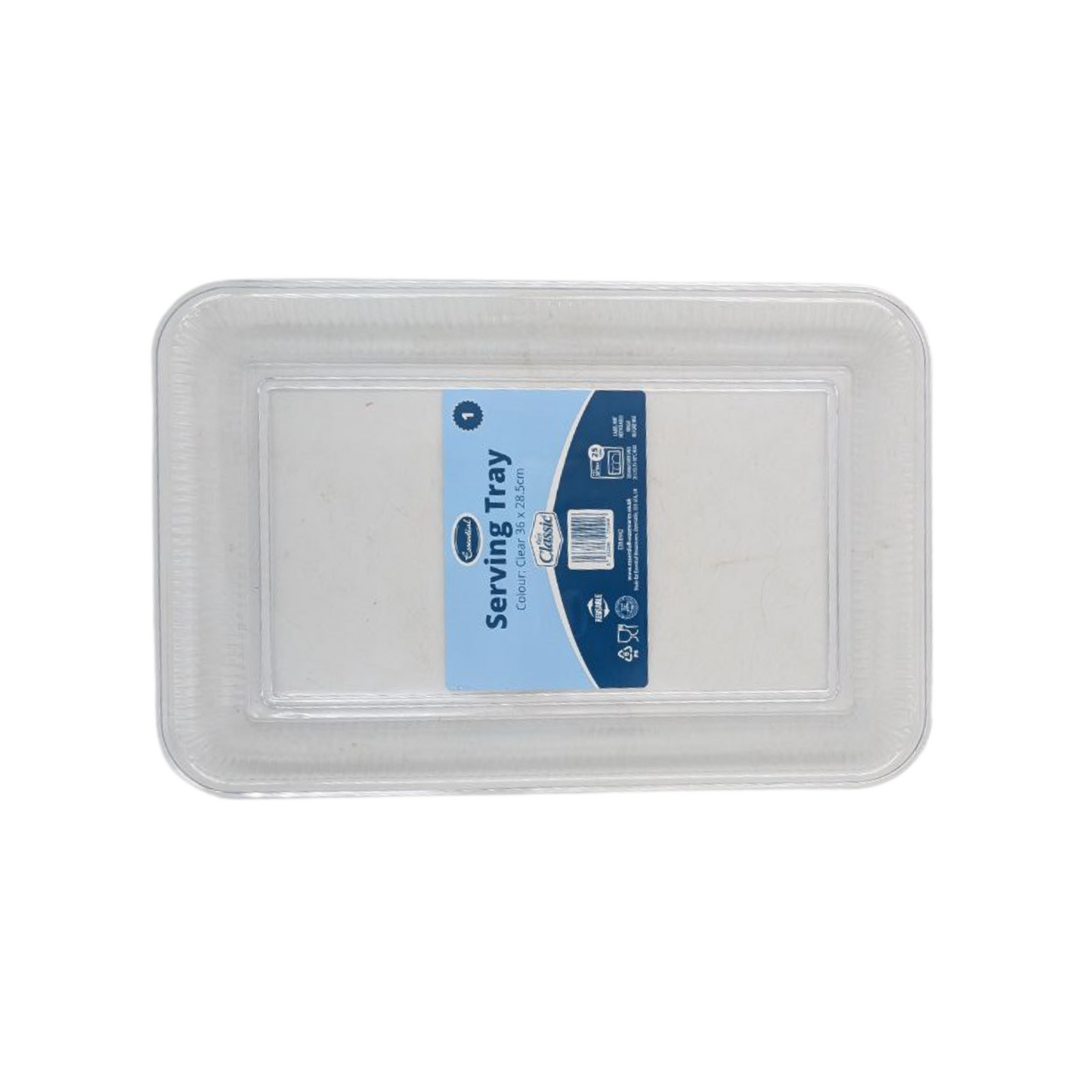 Esseential Clear Serving Tray – 3 Sizes Available