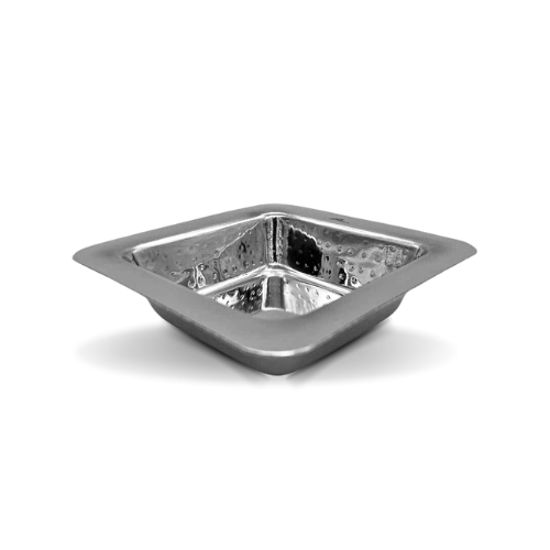 Indian Hammered stainless Steel small square shape bowl