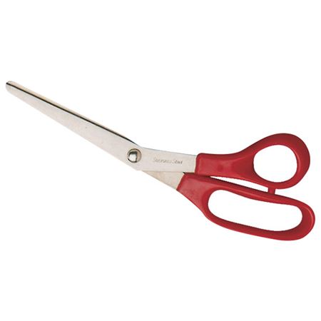 Scissors - St.St Red Plastic Handled