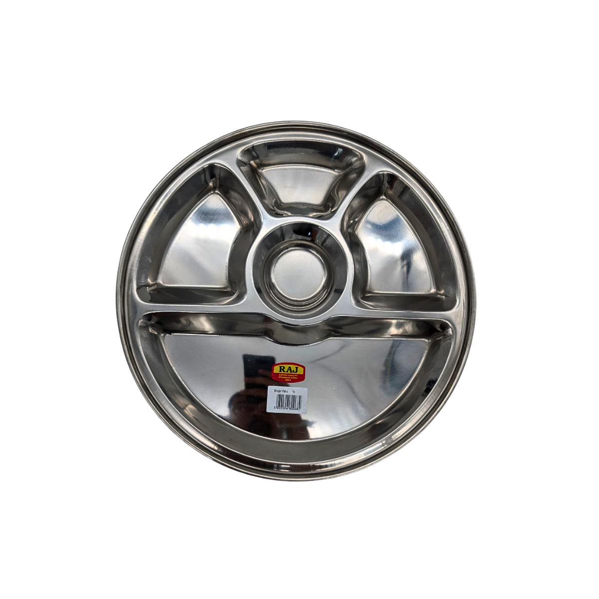 Stainless Steel Dosa Plate - Two Variations: 4-Portion Dosa Plate & 5-Portion Round Plate