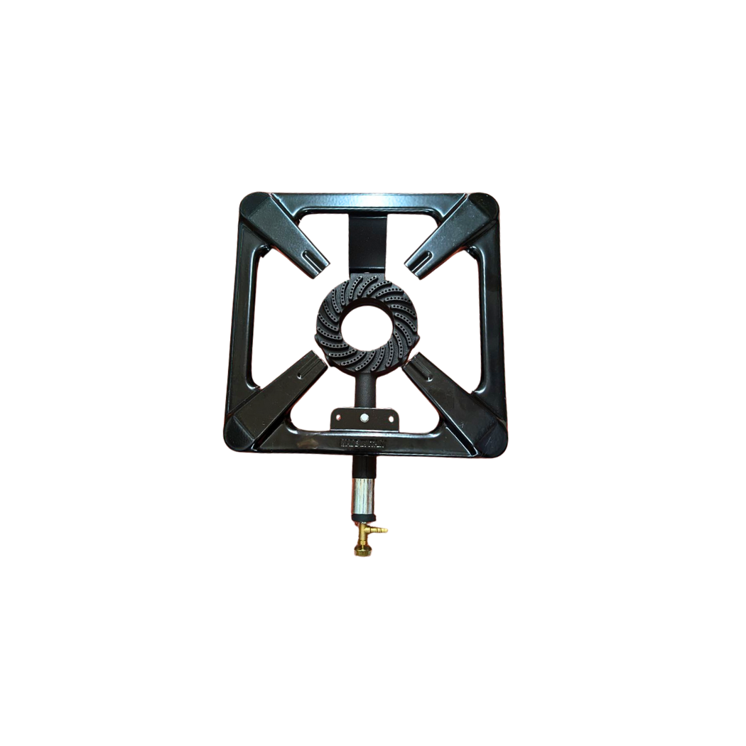 Outdoor Single Burner Cast Iron Stove - Butane/Propane Compatible, Available in 3 Sizes