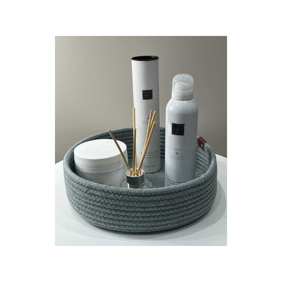 Handmade Jute Basket Set - 3 Pieces, Round, Washable, Available in Grey and Brown