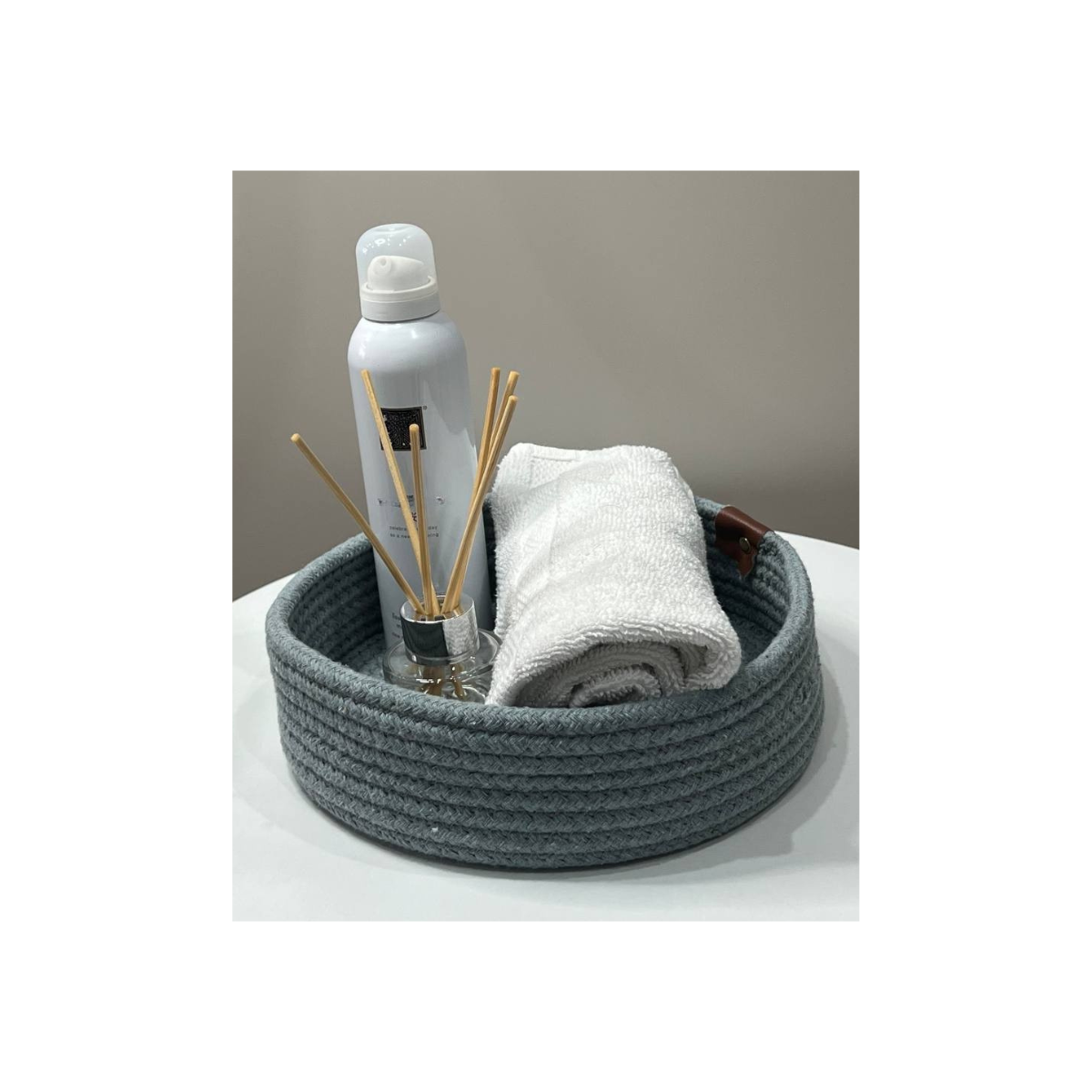 Handmade Jute Basket Set - 3 Pieces, Round, Washable, Available in Grey and Brown