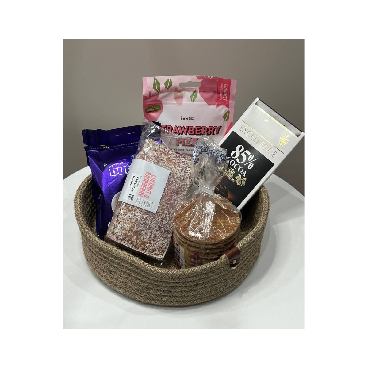 Handmade Jute Basket Set - 3 Pieces, Round, Washable, Available in Grey and Brown