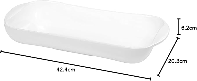 Vivo by Villeroy & Boch 42 cm Fish Dish – Large Rectangular Dish, Stoneware