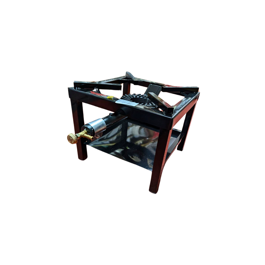 Outdoor Single Burner Cast Iron Stove - Butane/Propane Compatible, Available in 3 Sizes