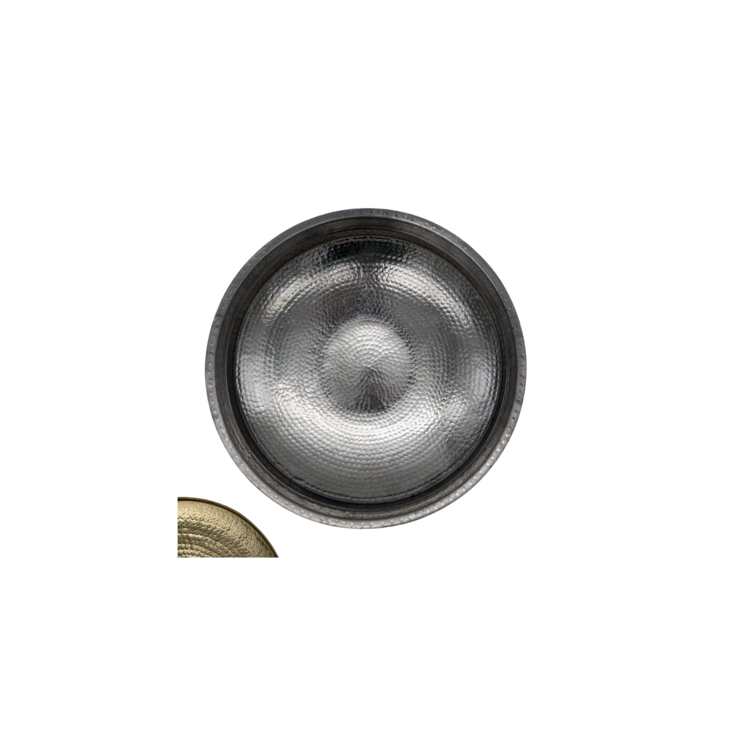 Ambika Hammered Brass Pot with Lid – Kalhi Coated, 2 Sizes Available
