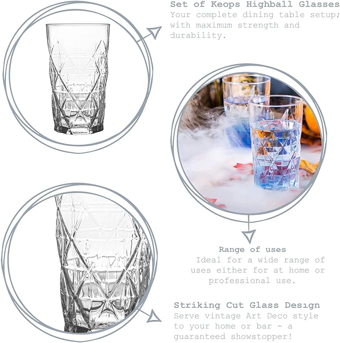 LAV Keops Glasses - 345ml & 460ml - Set of 3