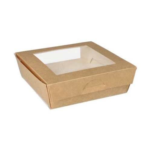 Papstar Disposable Food Boxes - 25 Pack, 1000 ml, 16 x 16 cm x 5 cm