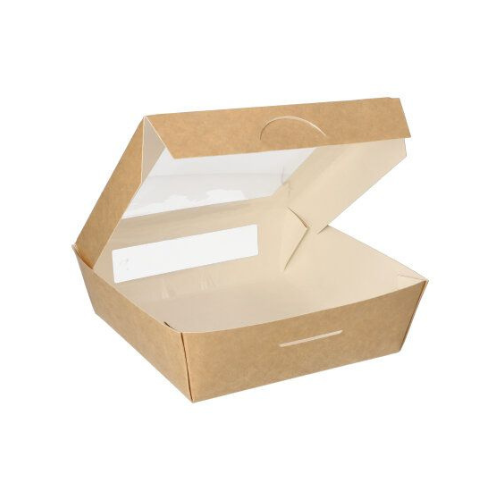 Papstar Disposable Food Boxes - 25 Pack, 1000 ml, 16 x 16 cm x 5 cm
