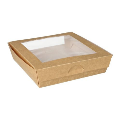 Papstar Disposable Food Boxes - 25 Pack, 1500 ml, 19 x 19 cm x 5 cm