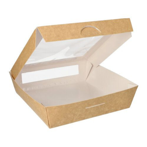Papstar Disposable Food Boxes - 25 Pack, 1500 ml, 19 x 19 cm x 5 cm