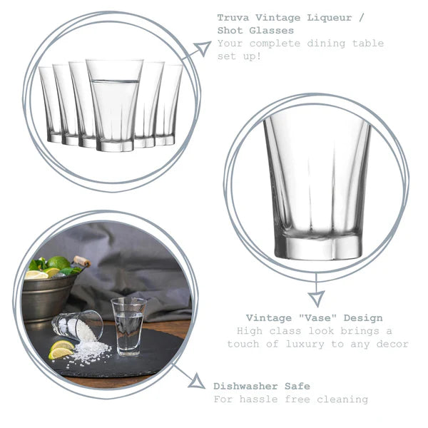 LAV Truva 100ml Shot Glasses - Set of 6
