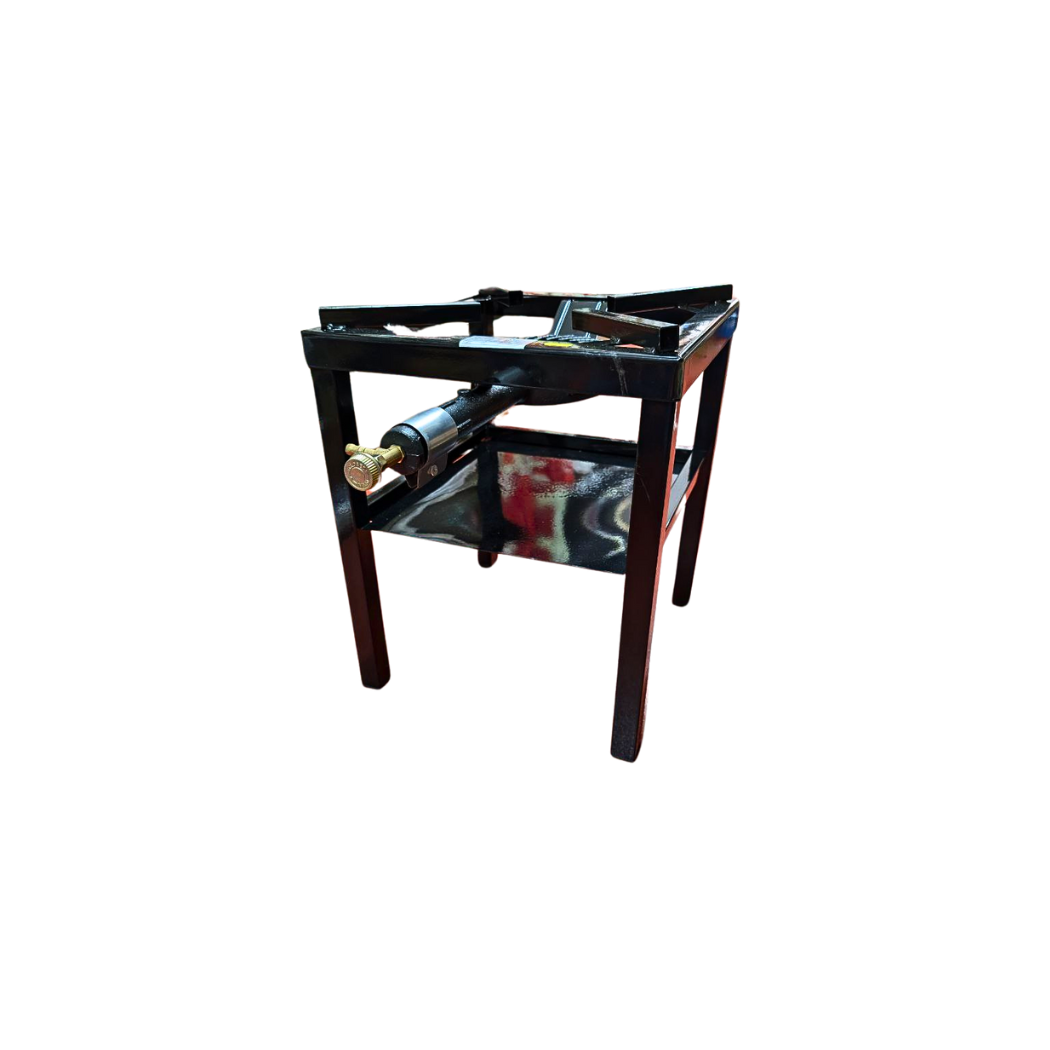 Outdoor Single Burner Cast Iron Stove - Butane/Propane Compatible, Available in 3 Sizes