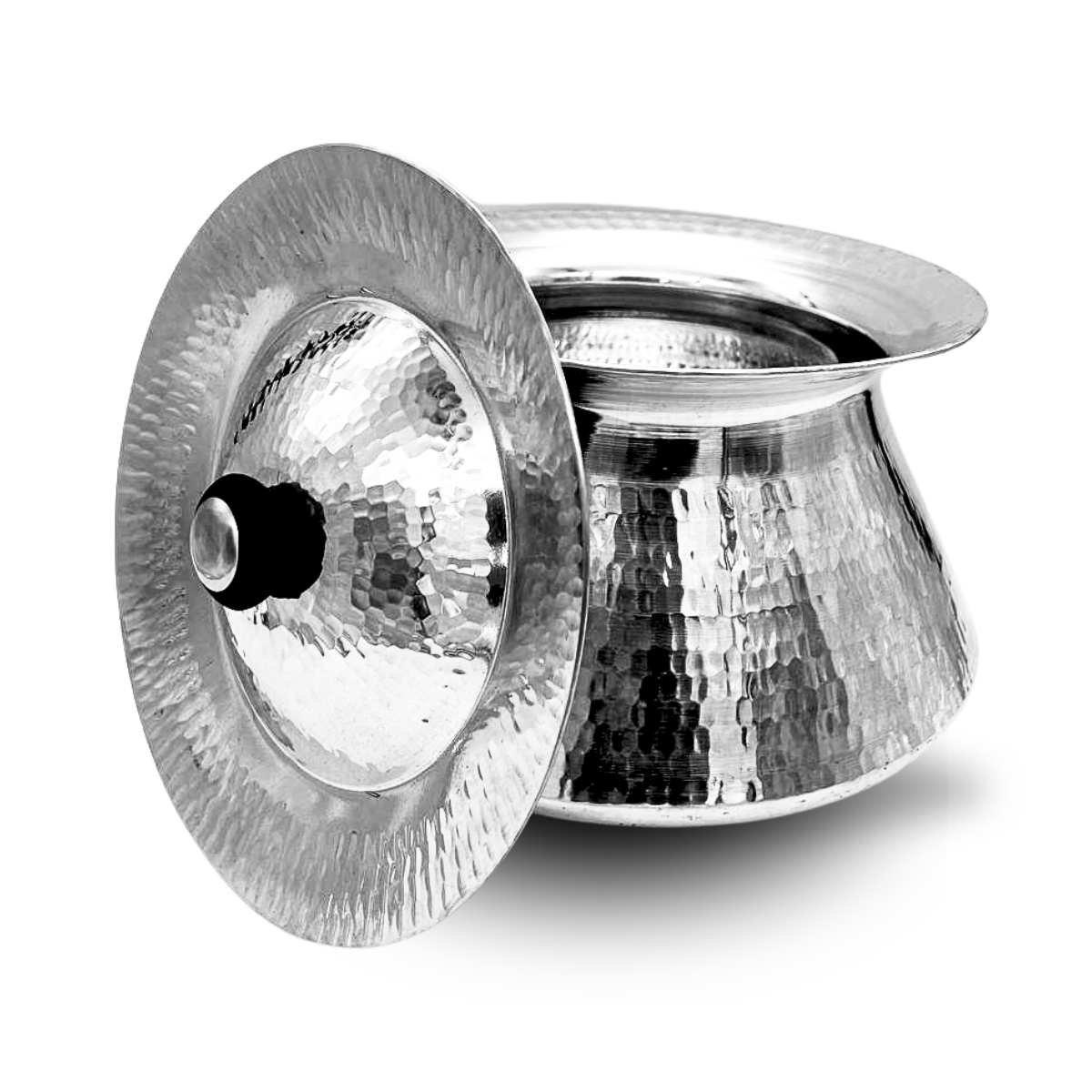 Degra Hand-Hammered Aluminum Pyramid Cooking Pot with Cover - Various Sizes