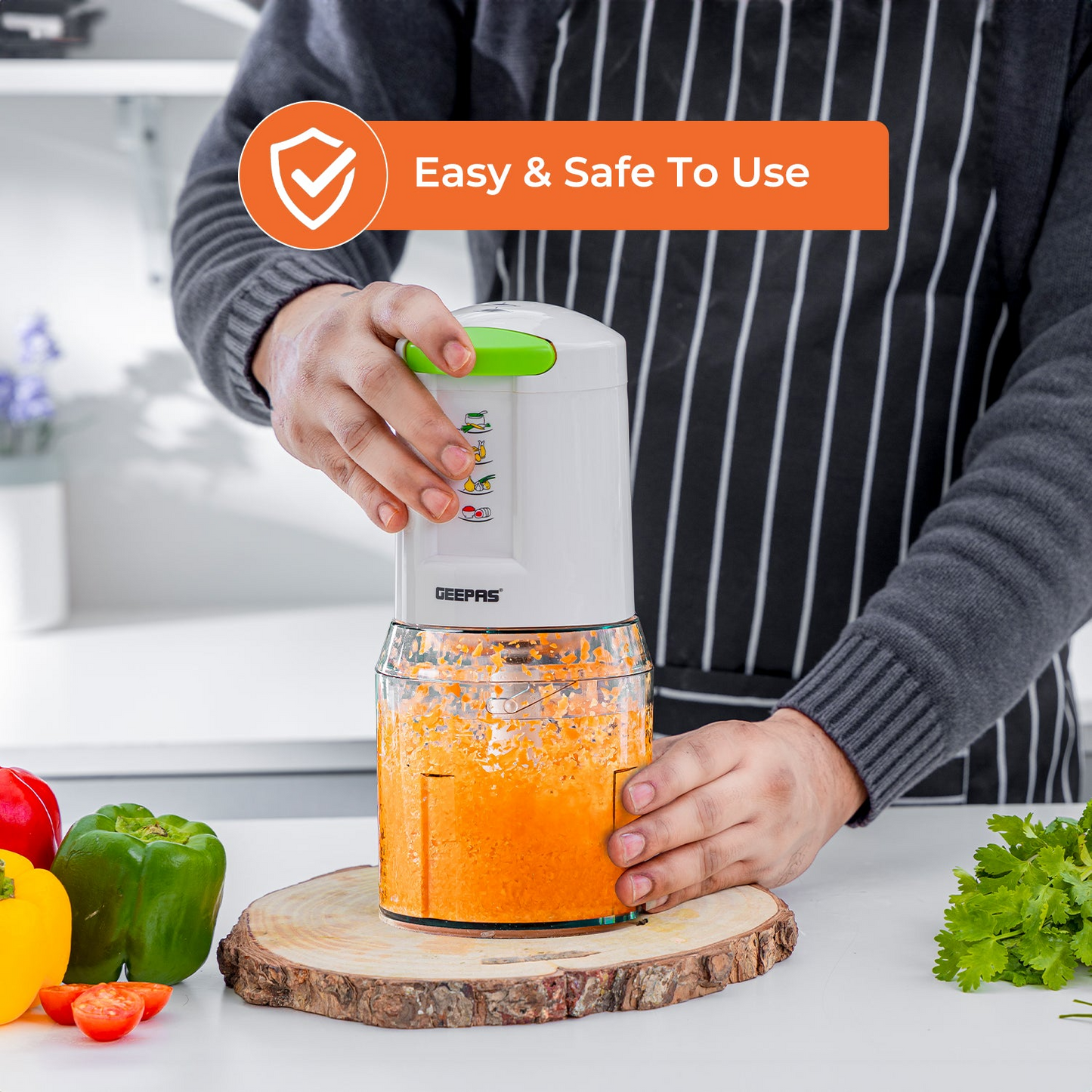 Geepas Electric Mini Food Processor & Multi Chopper - 500ml