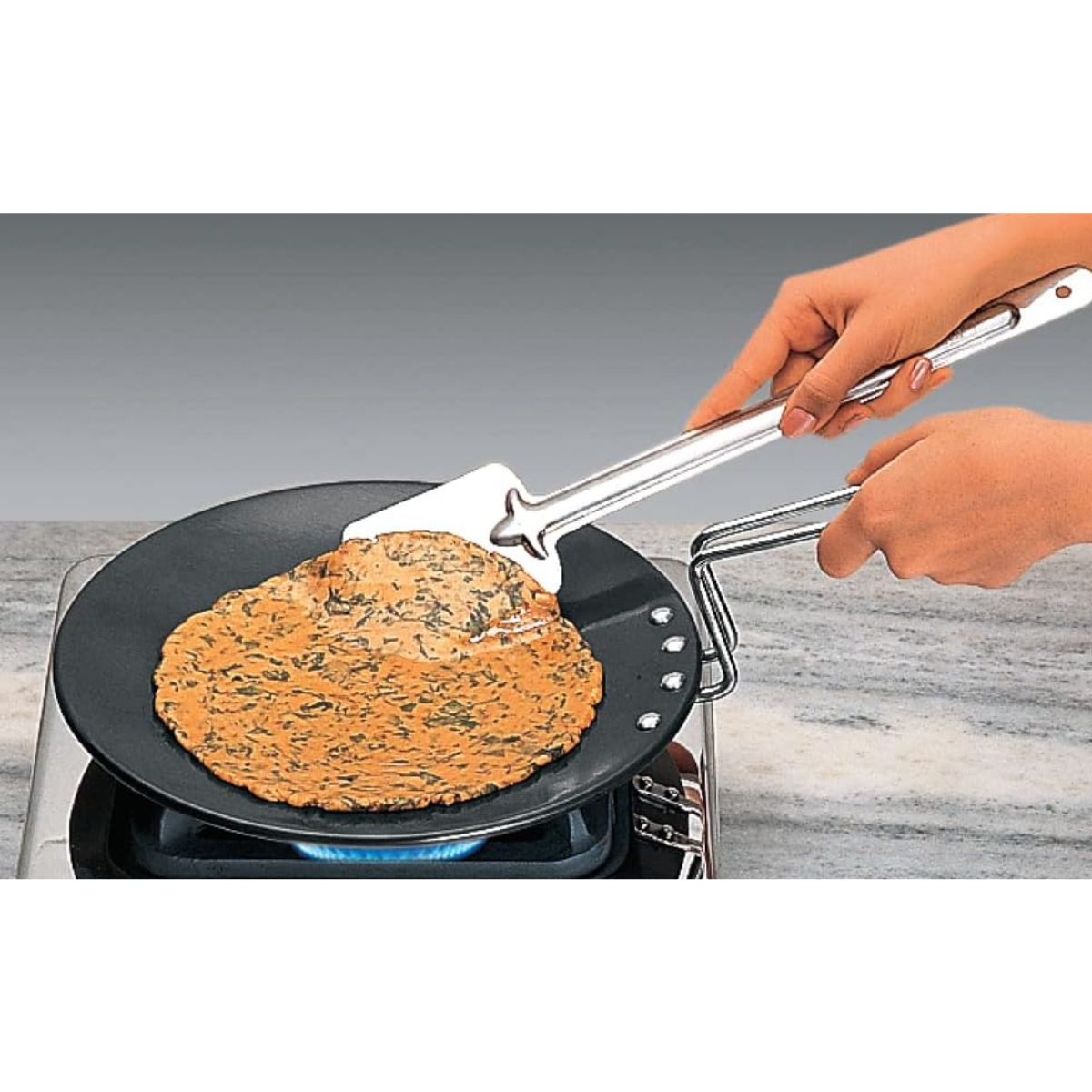 Hawkins Futura Hard Anodised Concave Tava Griddle – 10-Inch (26 cm)