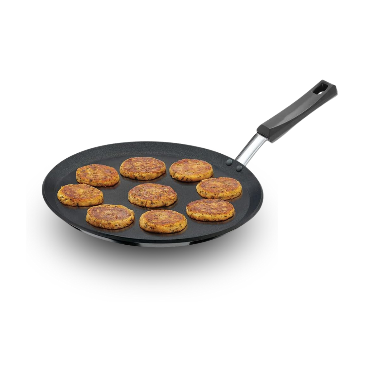 Hawkins Futura Nonstick Flat Tava with Plastic Handle – 30cm