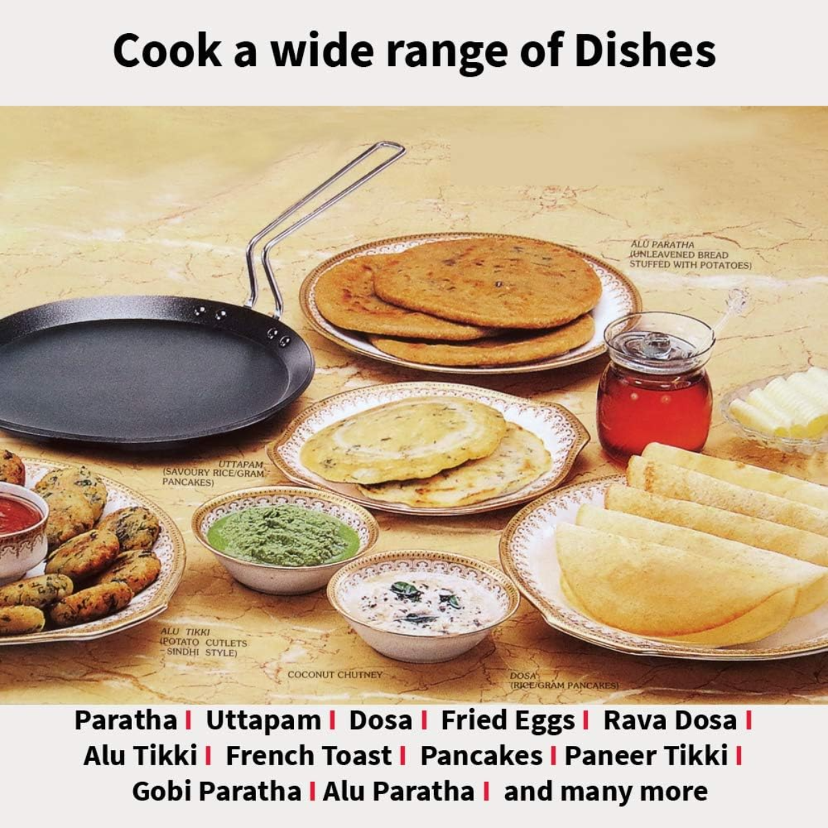 Hawkins Futura Non-Stick Flat Tava with Induction Compatibility – 30 cm