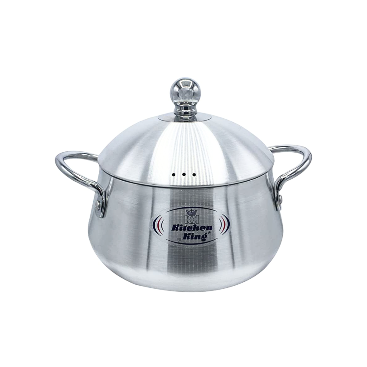 Kitchen King Belly Pot Aluminium Casserole Set – Sizes 20cm to 32cm