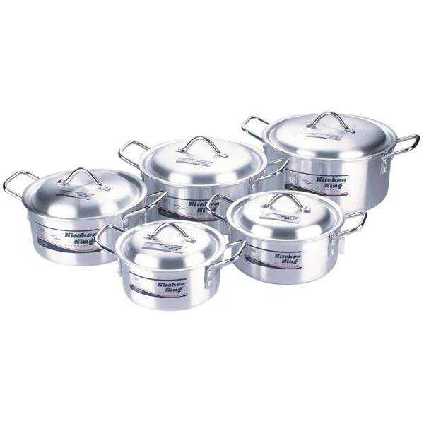 Kitchen King Pride Stock Pot Aluminium Heavy-Duty – Multiple Sizes Available