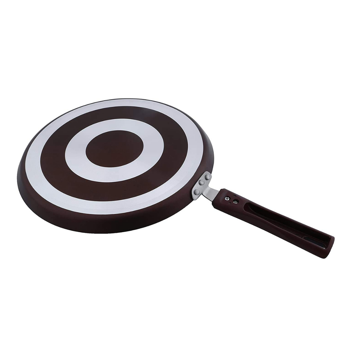 Nirlep by Bajaj Electricals Selec+ J Class Non-Stick Flat Tawa, Maroon – 29 cm