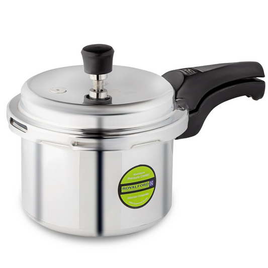 Royalford 5L Lightweight aluminium stovetop pressure cooker