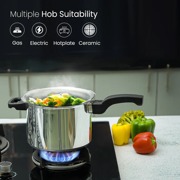 ROYALFORD LIGHTWEIGHT ALUMINIUM STOVETOP PRESSURE COOKER 12L