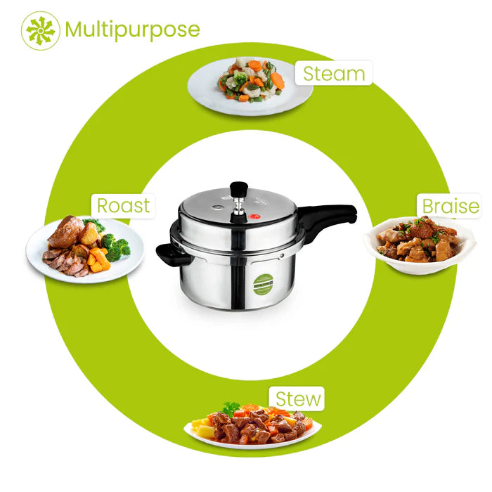 ROYALFORD LIGHTWEIGHT ALUMINIUM STOVETOP PRESSURE COOKER 12L
