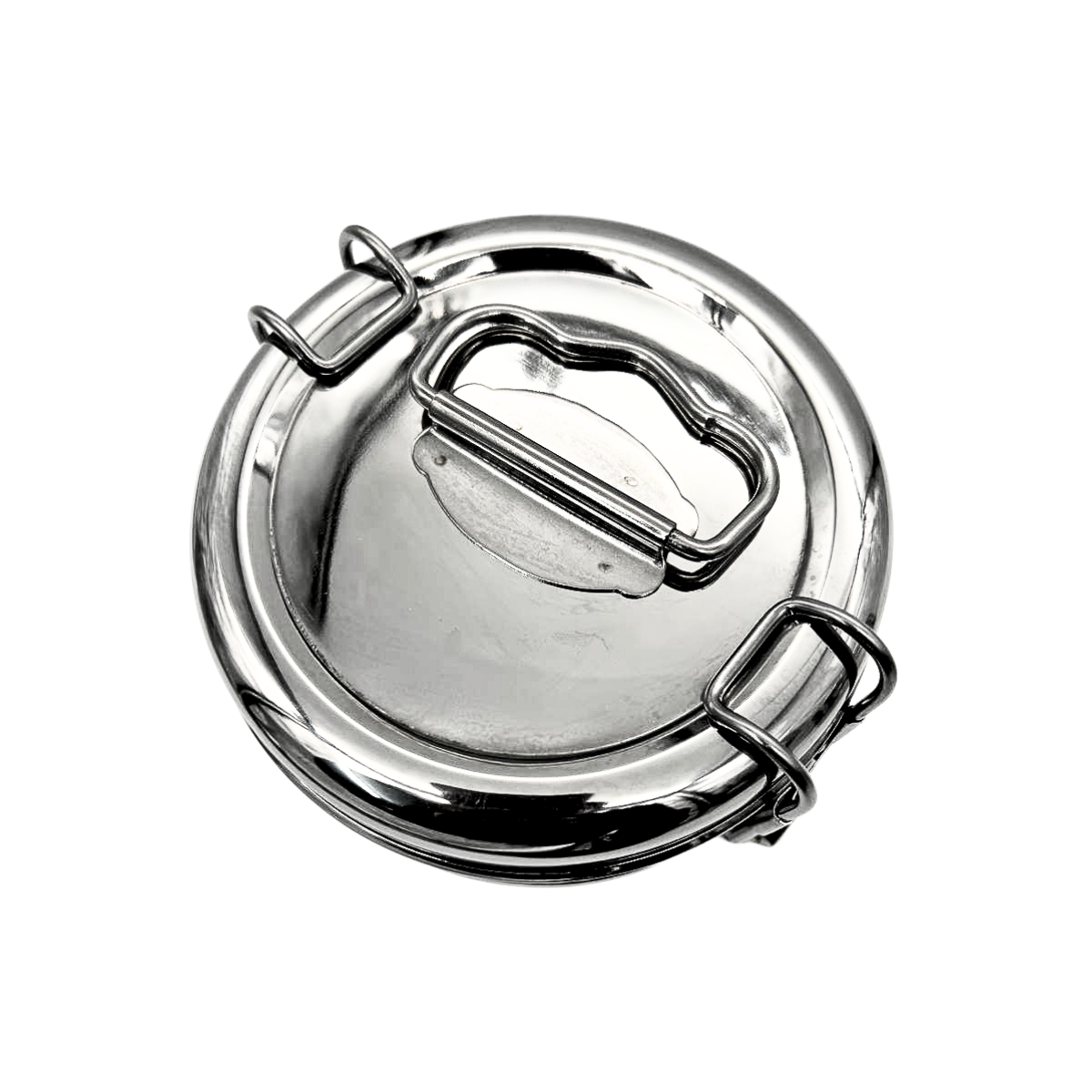 2-Tier Stainless Steel Tiffin Box - 14cm Diameter, 12.5cm Height