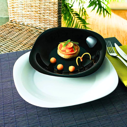 Luminarc Carine Noir Glass Plate 27cm