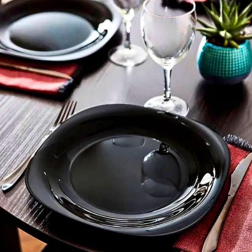 Luminarc Carine Noir Glass Plate 27cm