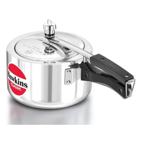 Hawkins Classic Aluminium Pressure Cooker - Colour Silver