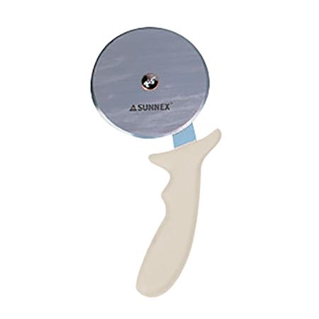Pizza Cutter Cream Handle 4"/10cm Wheel