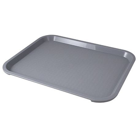 Fast Food Grey Tray, 36 x 46 cm (14" x 18")