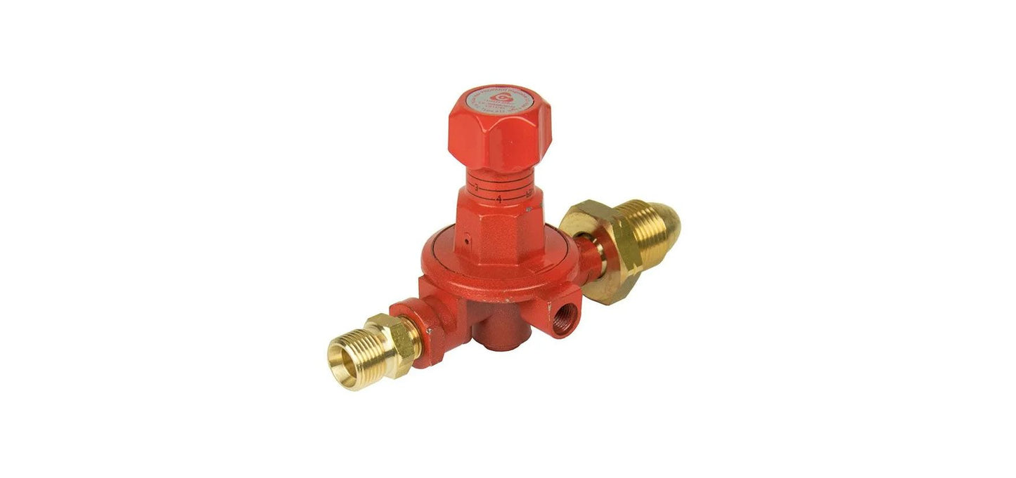 Cavagna High Pressure Adjustable Propane Gas Regulator - 0.5 to 4 Bar