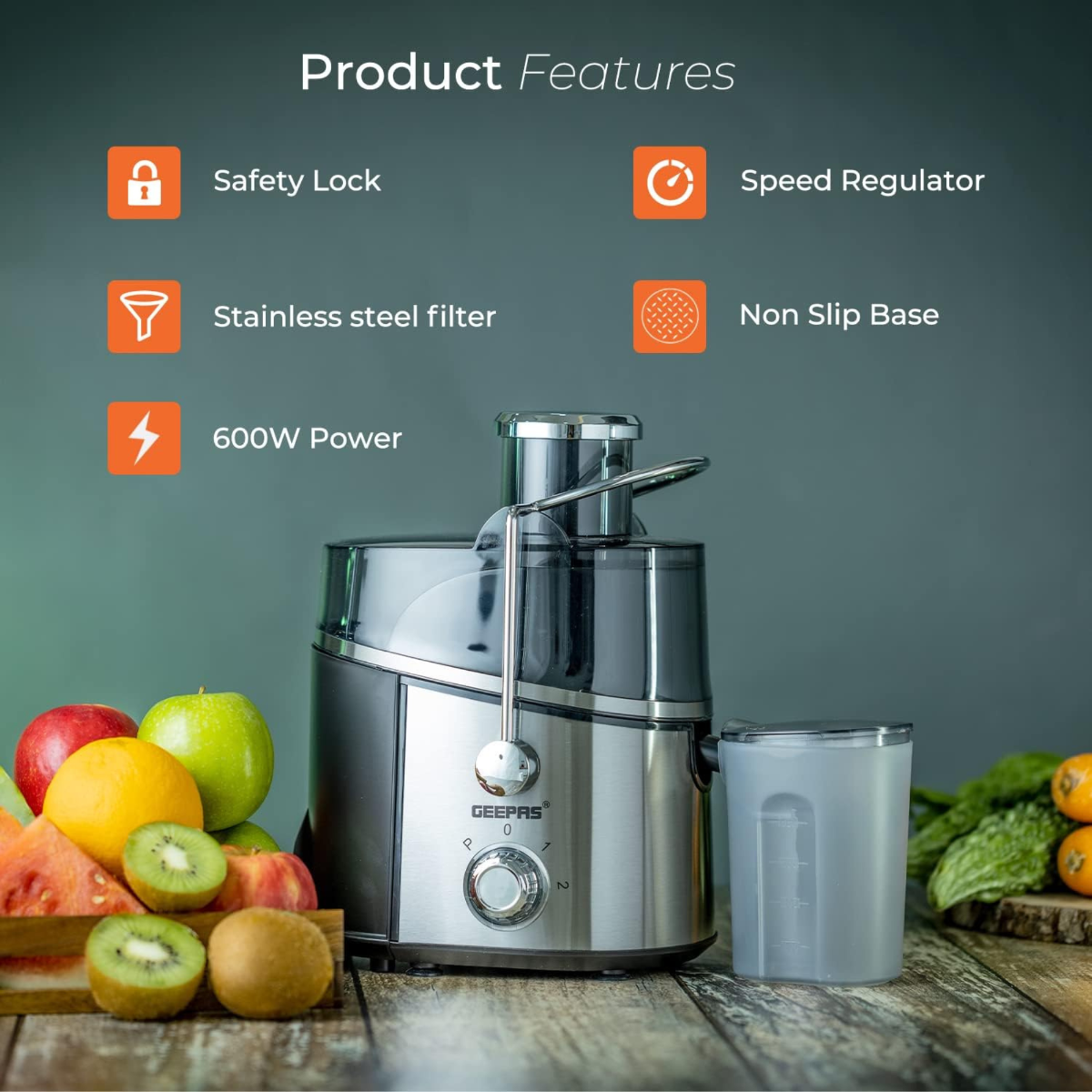 Geepas 600W Juice Extractor