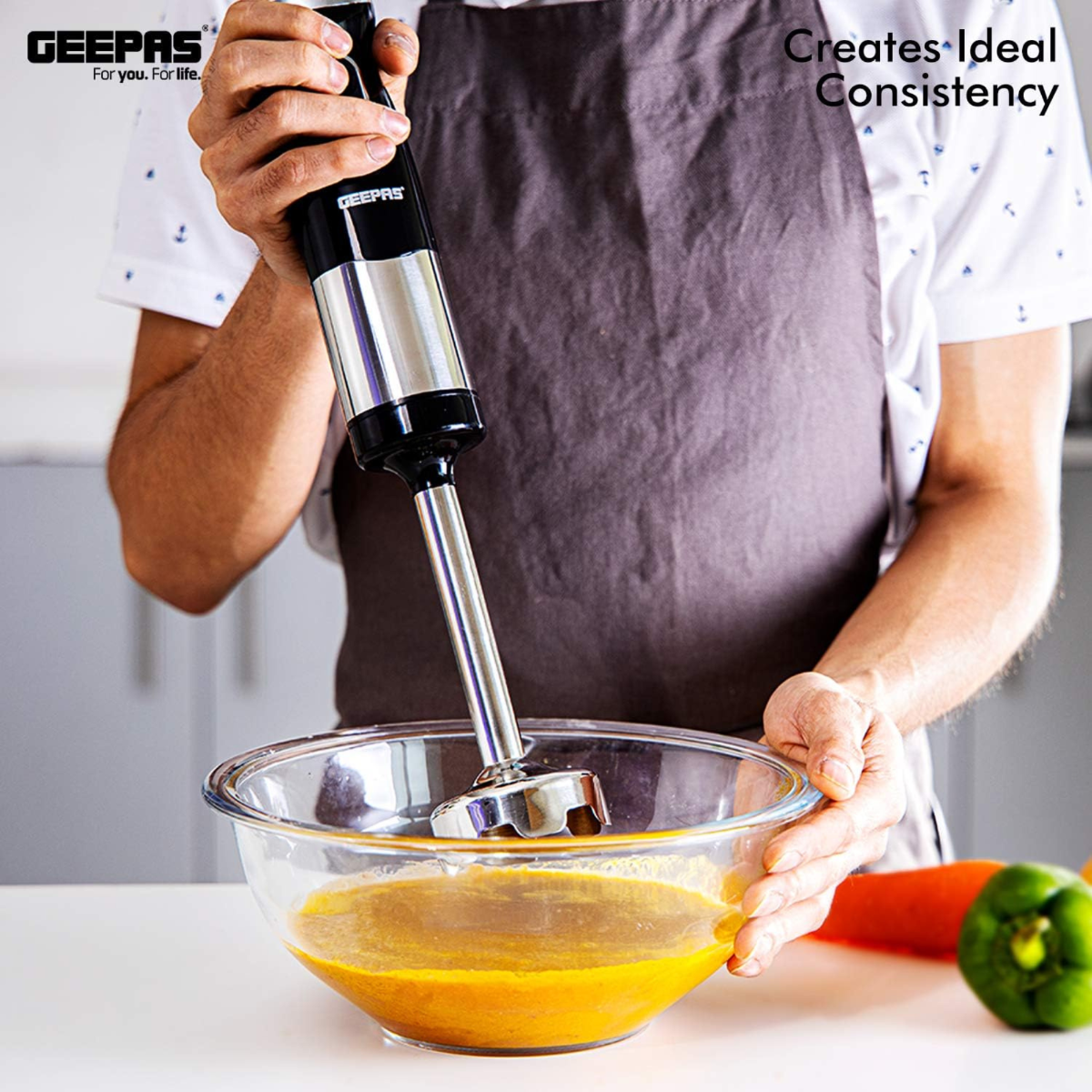 Geepas 500W 2-in-1 Hand Blender
