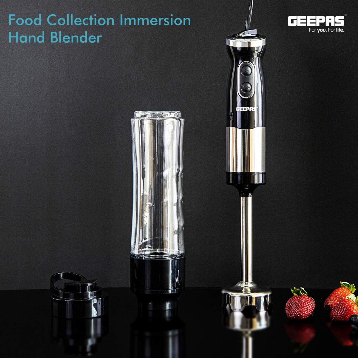 Geepas 500W 2-in-1 Hand Blender