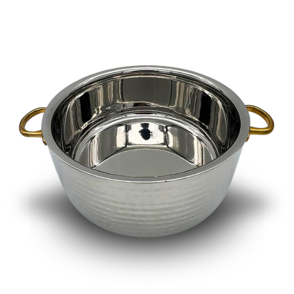 Hammered Stainless Steel Heavy duty Hot Pot