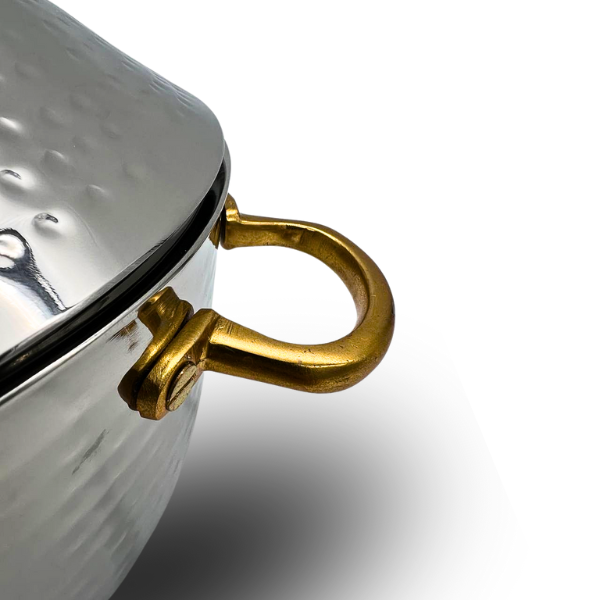 Hammered Stainless Steel Heavy duty Hot Pot